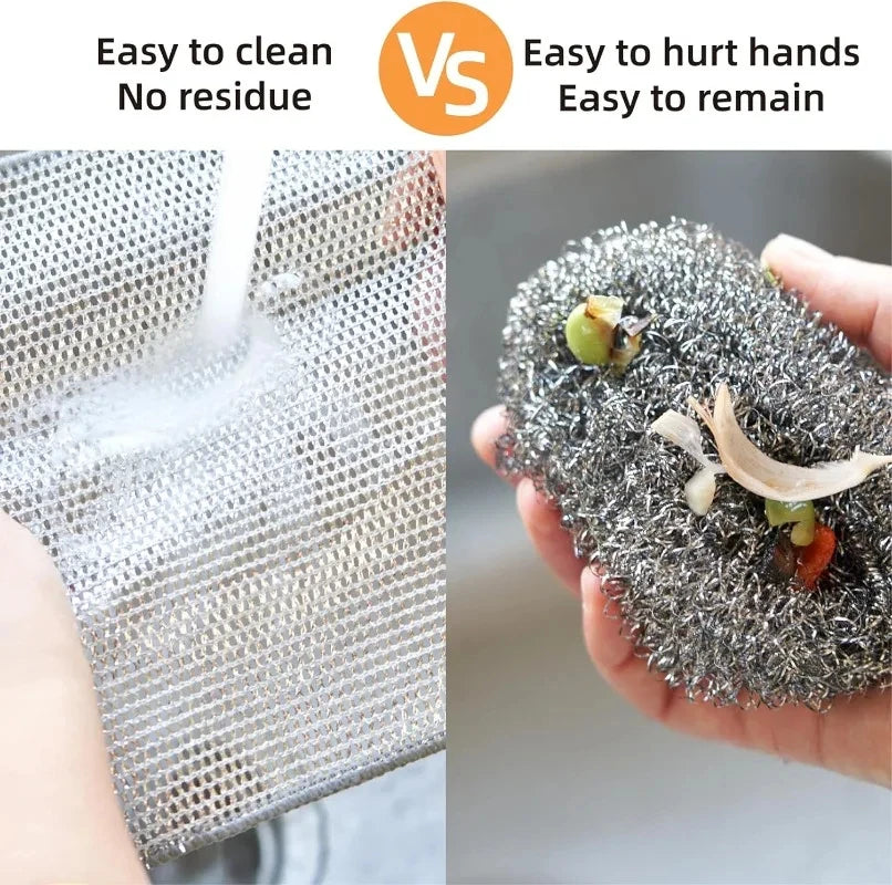 Non-Scratch Metal Cleaning Cloth for Pans, Pots & Dishes
